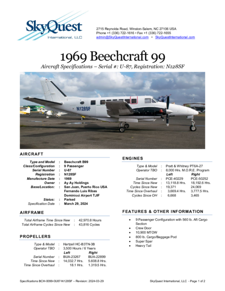BCH-0099-0U87-N128SF-Specifications